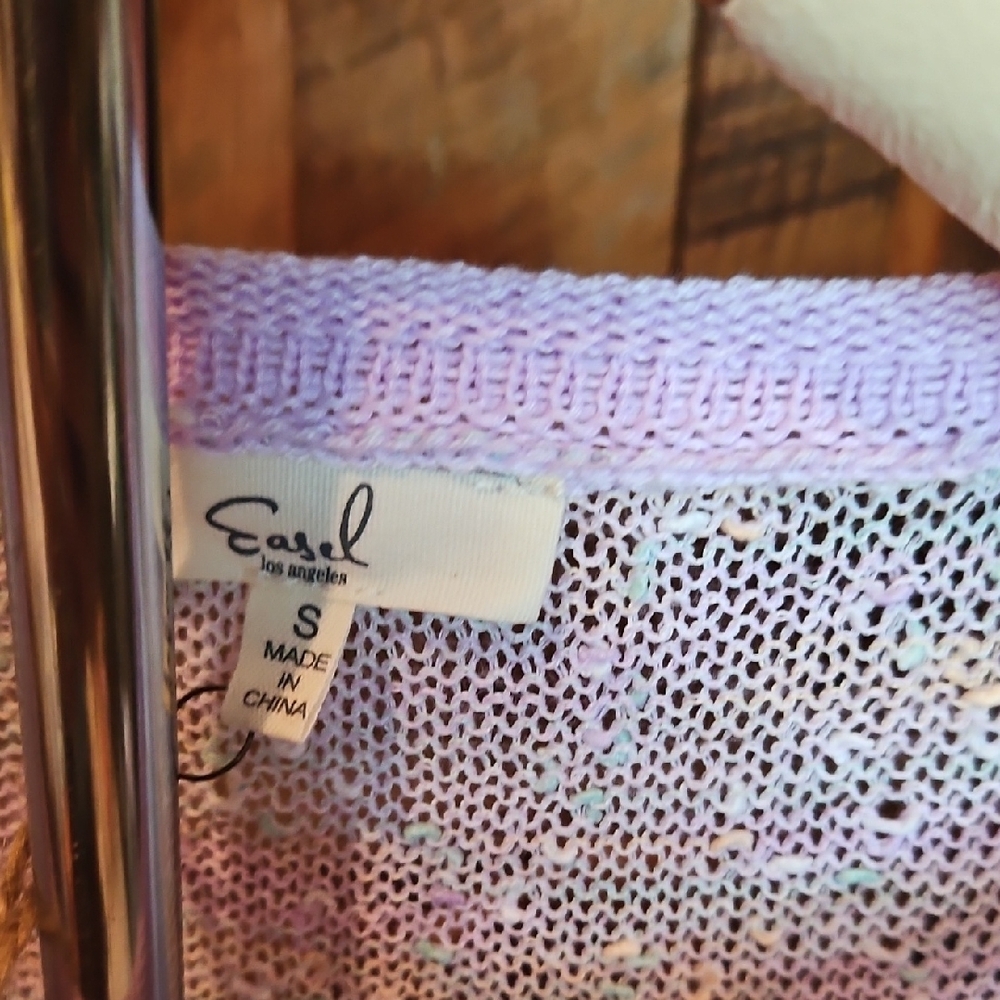 083 Easel Lavender Knit Top - Picture 5 of 6